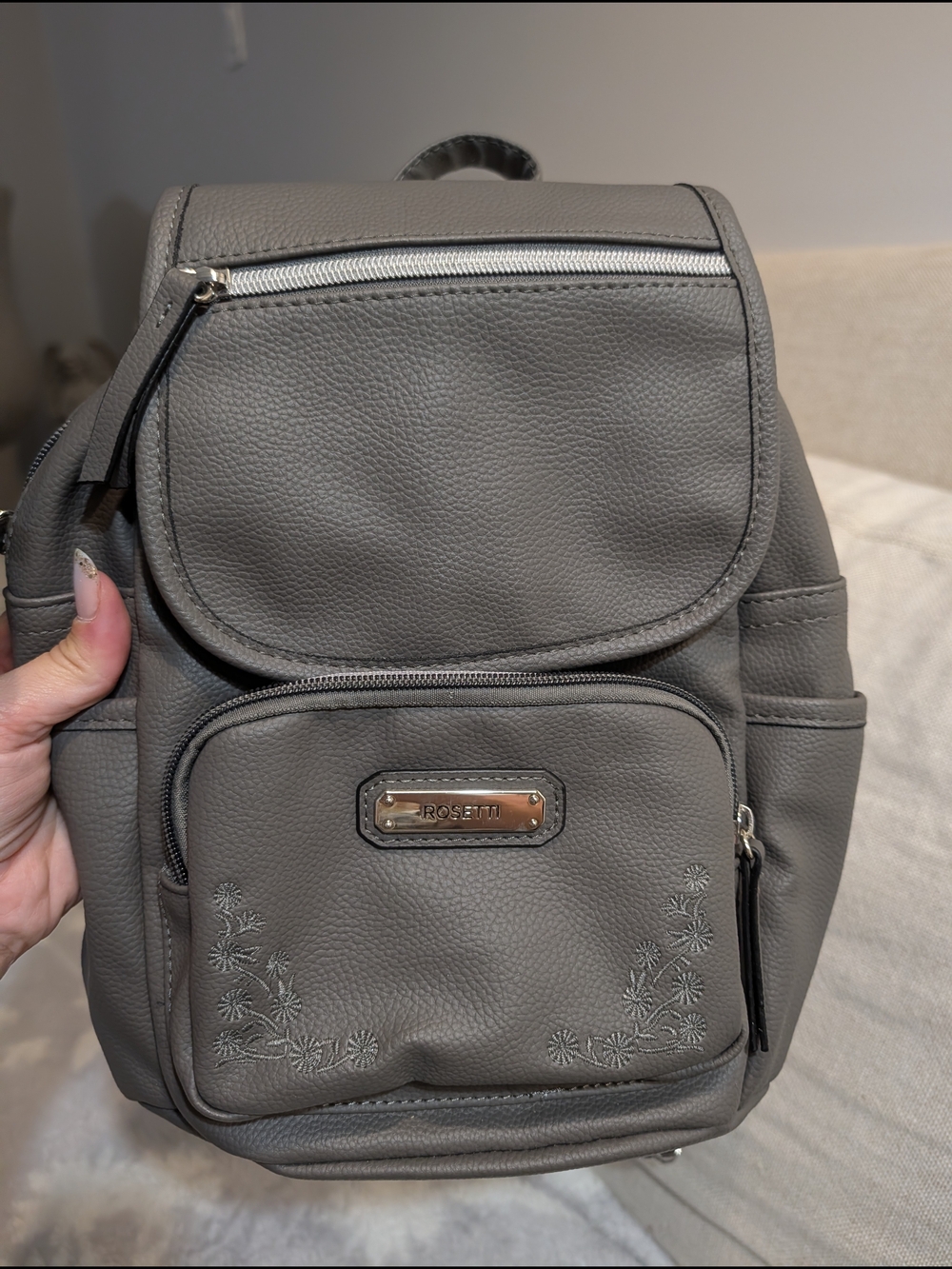 Rosetti Gray Women's Mini Backpack - Gray